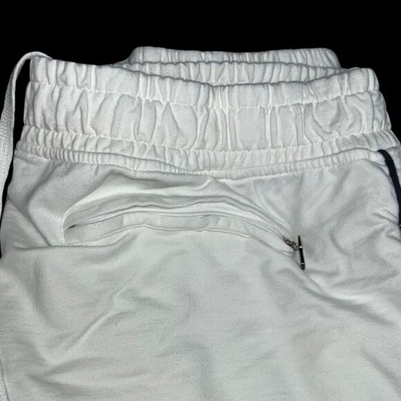 Y2K Sean John White Ankle Zip SJ Logo Sweatpants Size XL - Picture 3 of 5